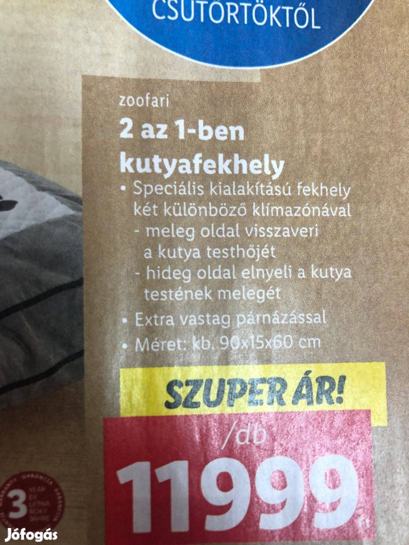 Új Zoofari 2 az egyben (téli-nyári) kutyapárna