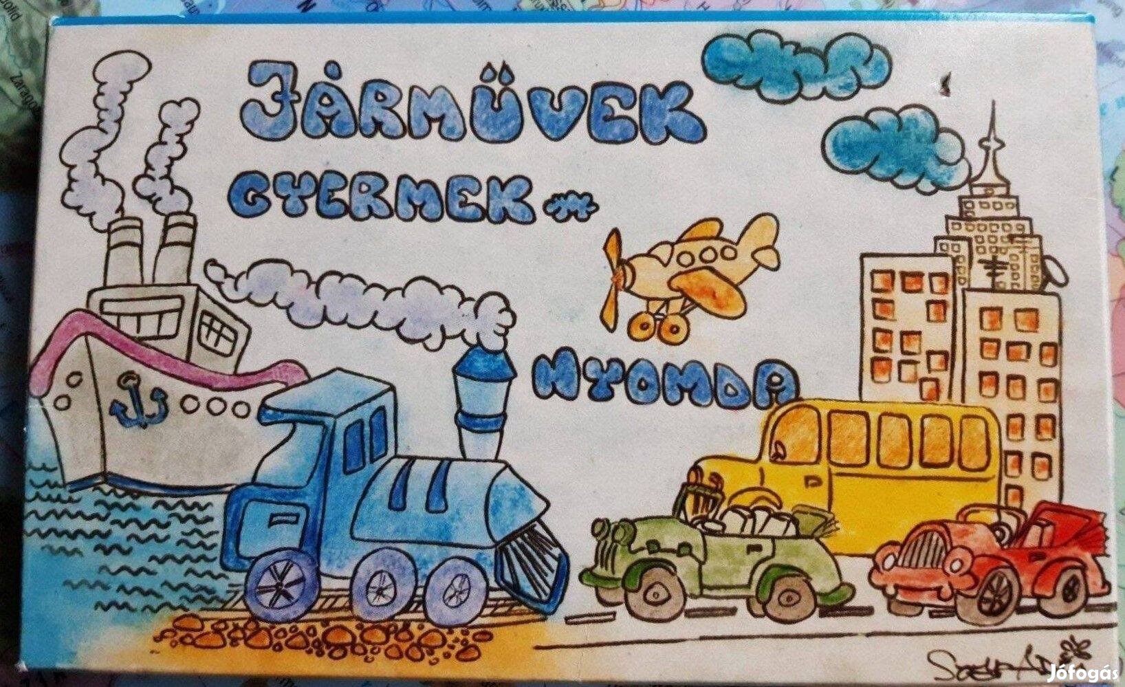 Új, 10 darabos gyermeknyomda - járművek