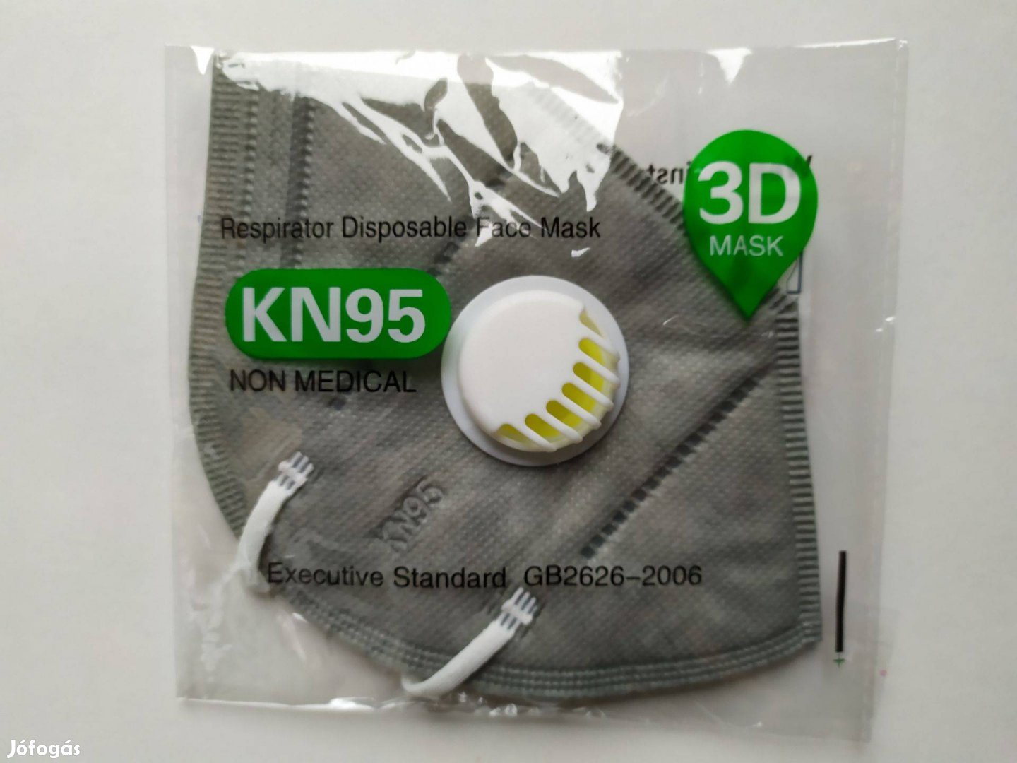 Új! 10 db. Steril 5 rétegű KN95 FFP2 szelepes szájmaszk - védőmaszk
