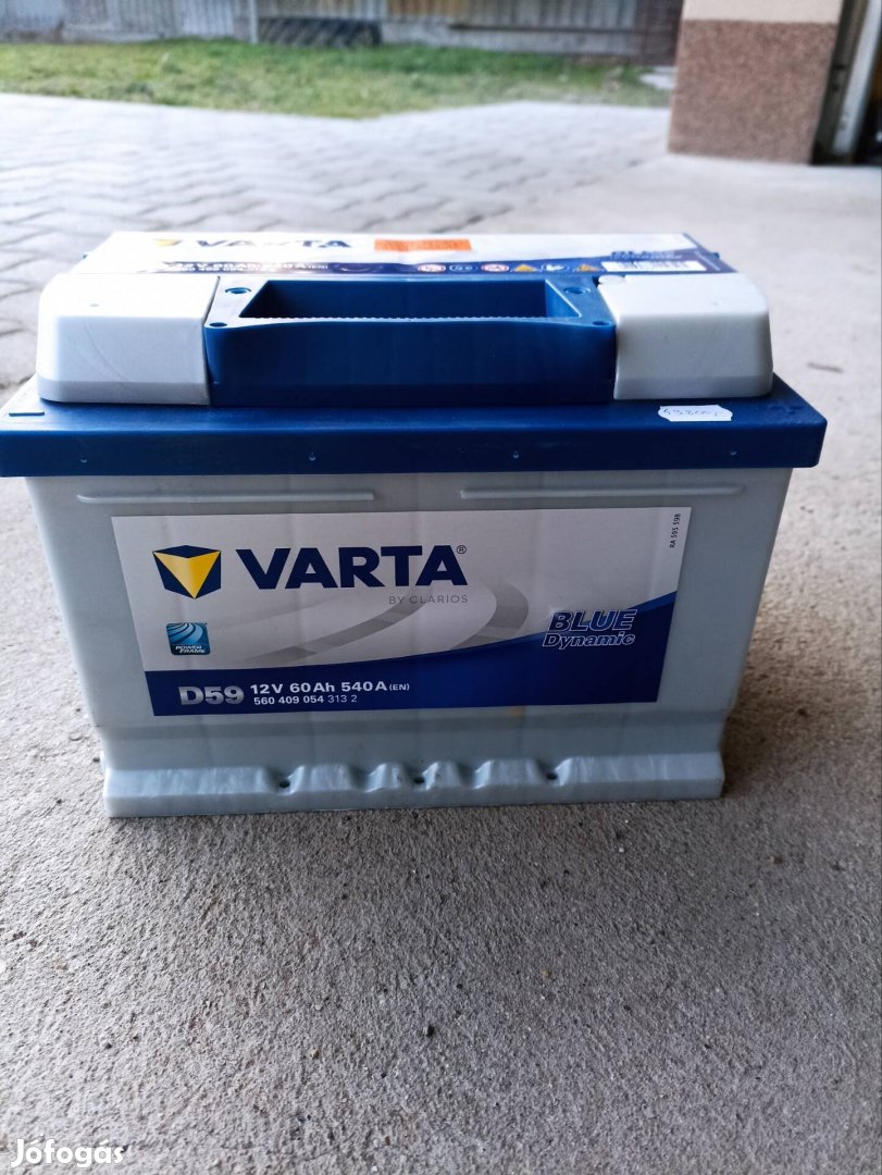 Új, 12v 60Ah Varta akkumulátor