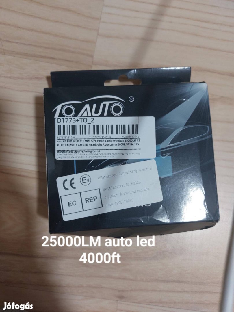 Új, 25000LM autó led