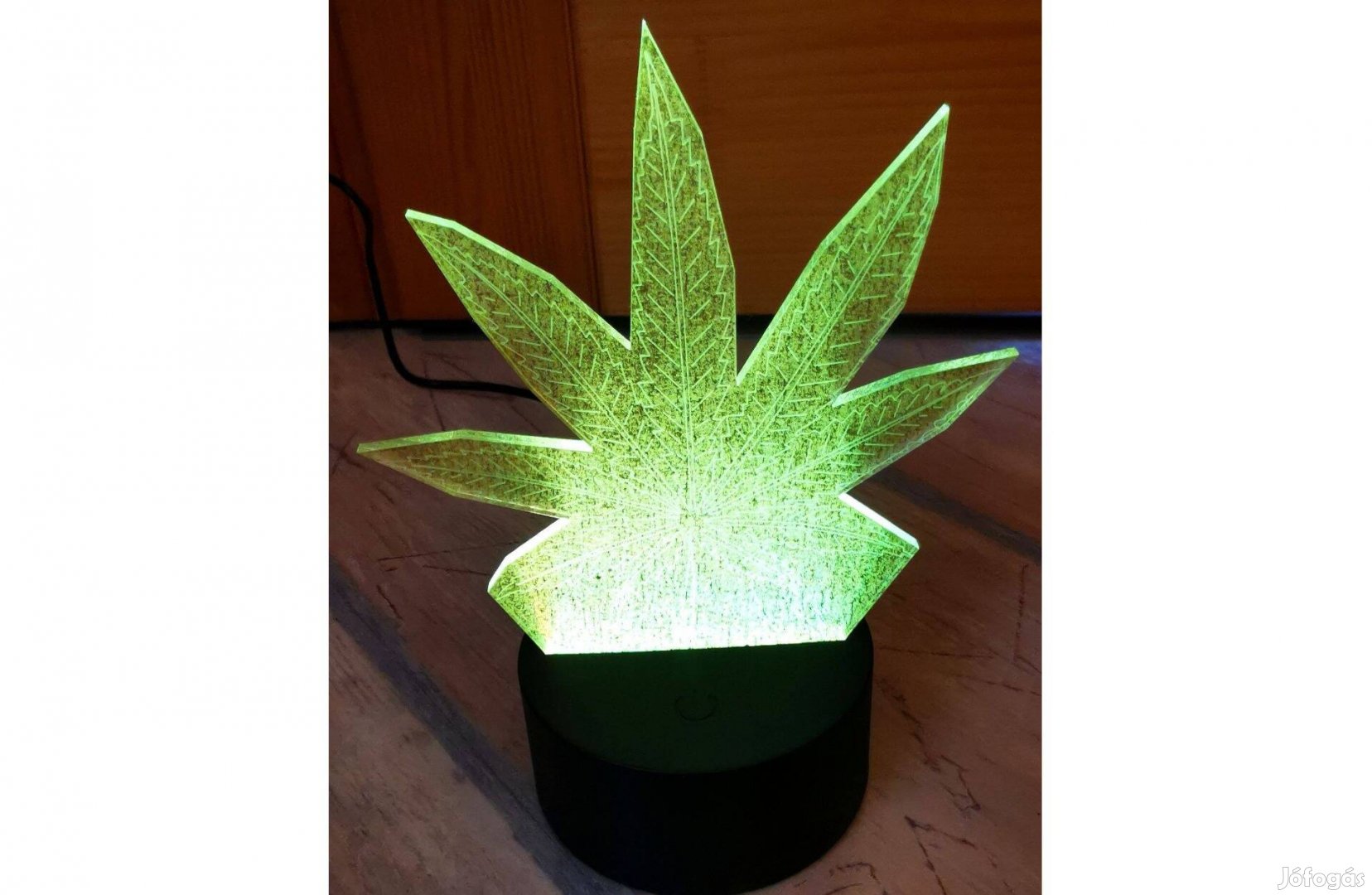 Új, 3D LED juharlevél asztali lámpa, éjszakai fény(7 színváltó)