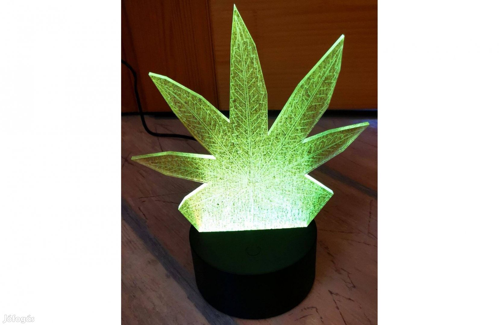 Új, 3D LED juharlevél asztali lámpa, éjszakai fény(7 színváltó)