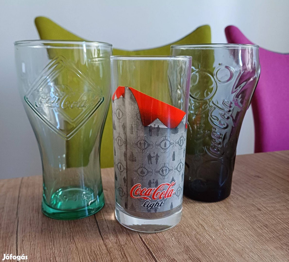 Új! 3db Coca Cola pohár