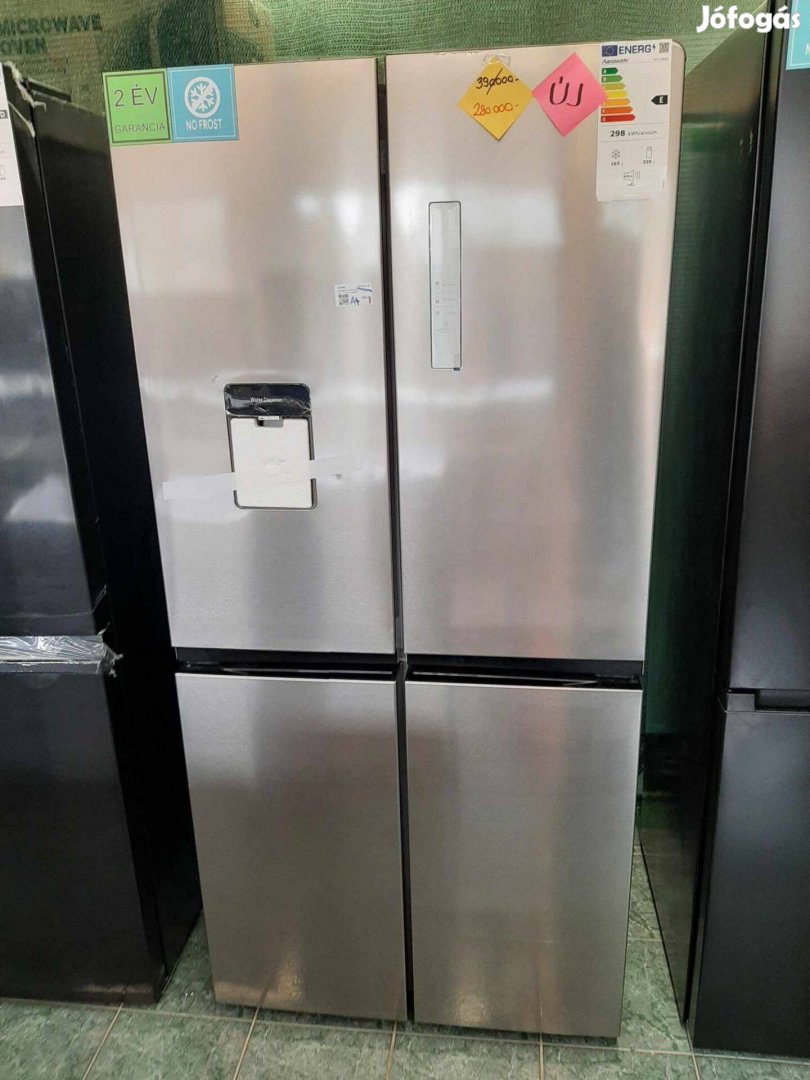 Új, 4 ajtós kombi hűtő,, 85 cm széles, 180 cm magas, ár alatt eladó