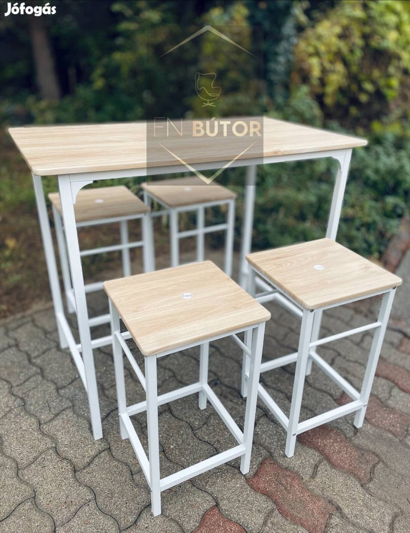 Új! 5 részes bárasztal szett. Asztal+4 szék