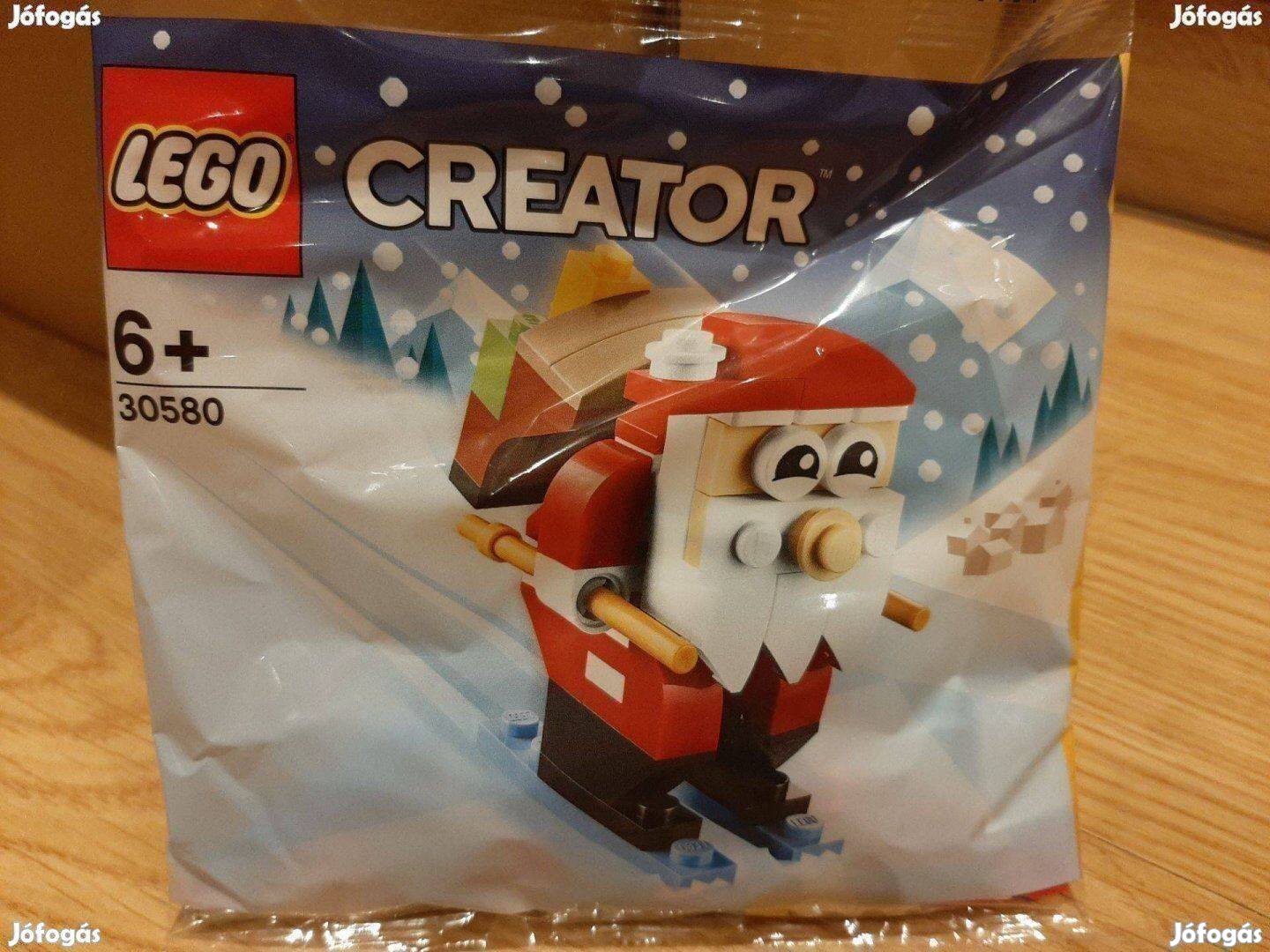 Új! 6+ Lego 30580 Creator sielő Mikulás Santa Claus polybag télapó sí