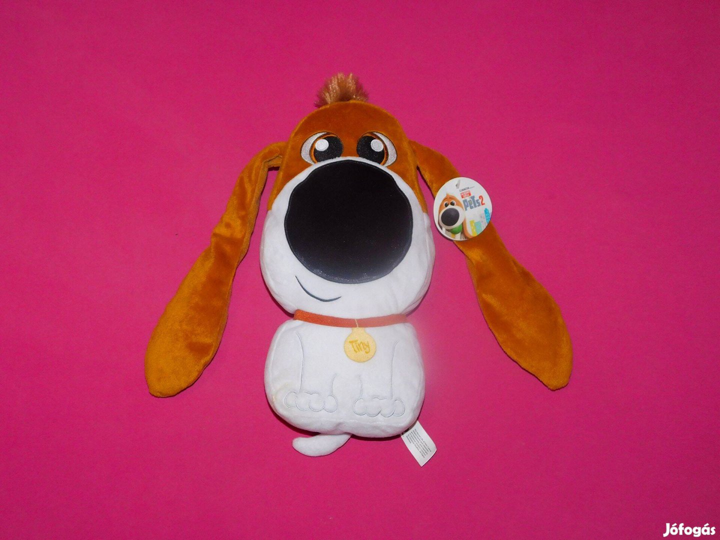 Új, A kis kedvencek titkos élete plüss játék kutya, Basset Hound, 35cm