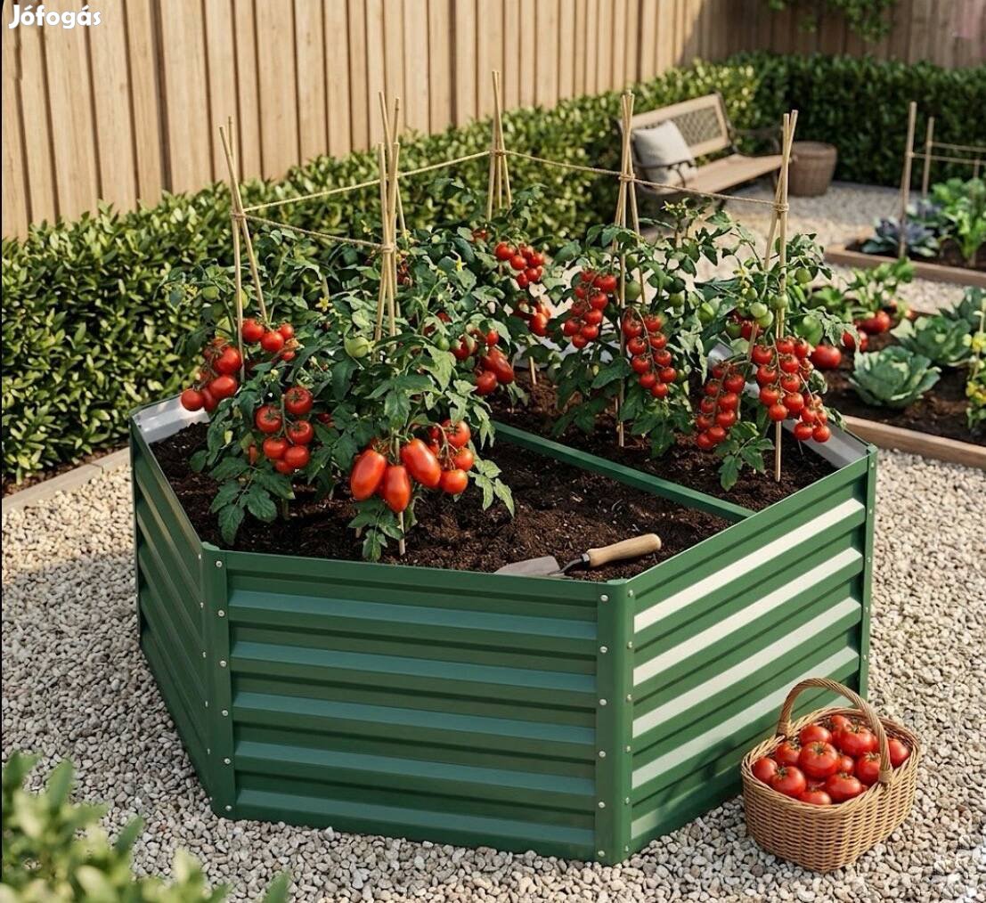 Új! Acél magas ágyás.