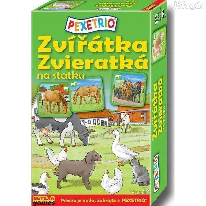 Új! Állatok a farmon - Pexetrio memória játék