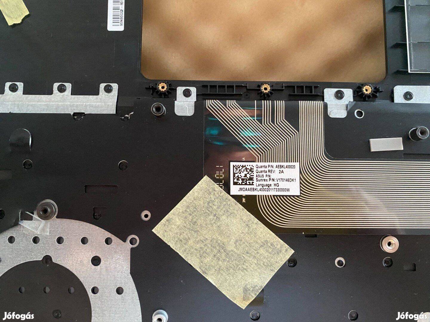 Új! Asus GL503 GL503VD világítós magyar billentyűzet komplett 90NB0GQ2