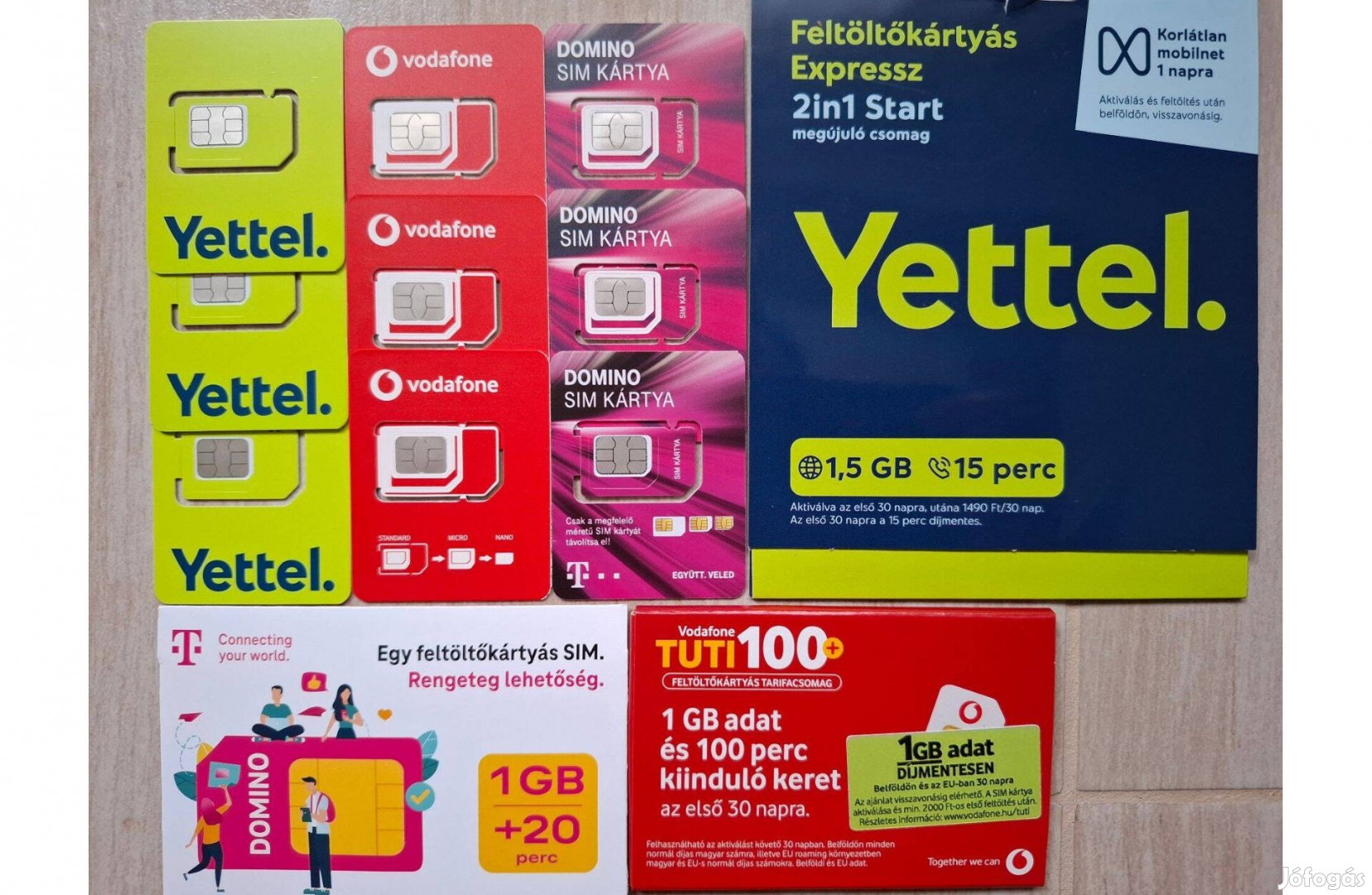 Új, Azonnal Használható, Yettel, One Vodafone, Telekom, Sim kártya