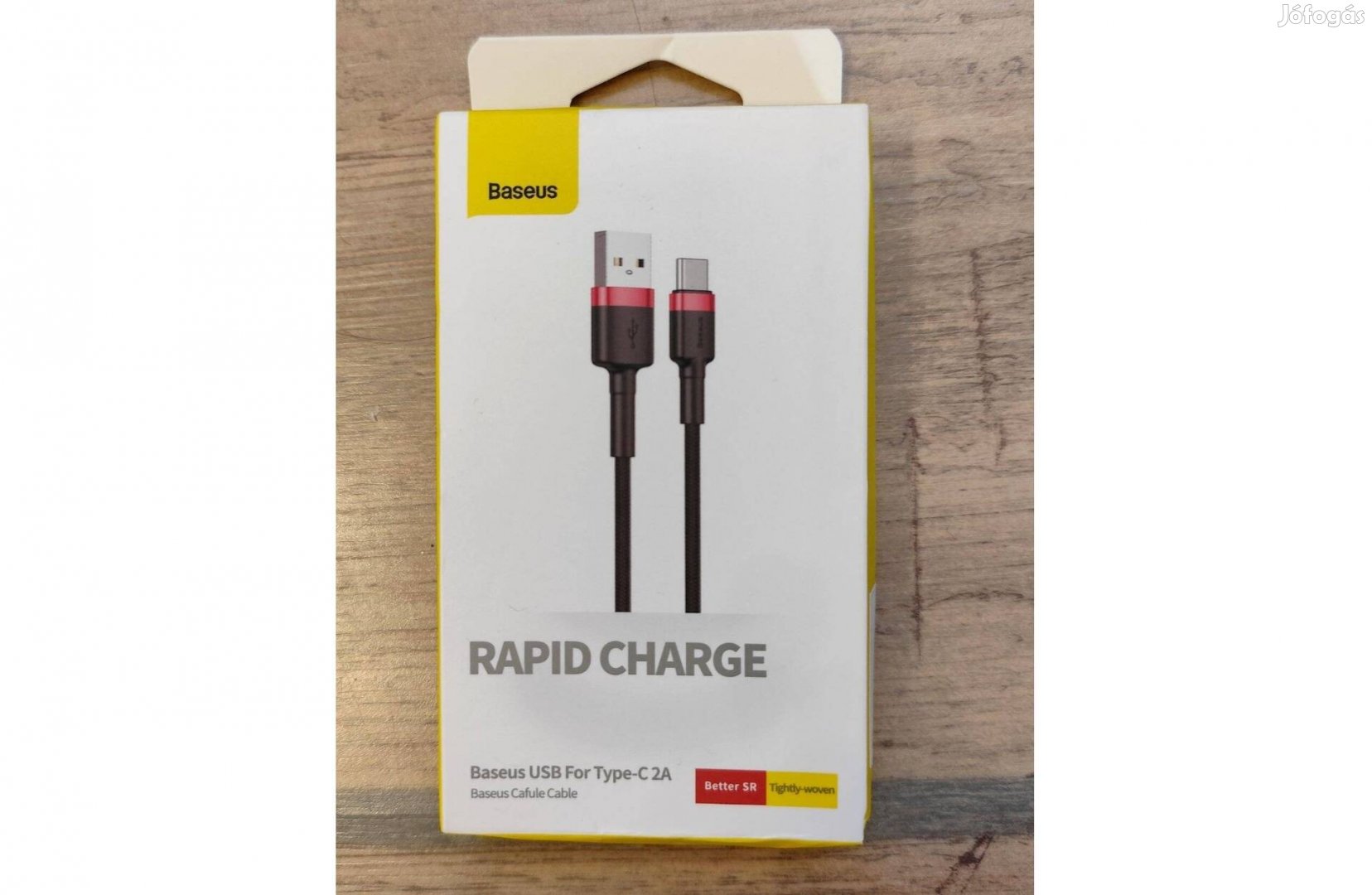 Új, Baseus Quick Charge 3.0 USB C típusú kábel (3 méter)