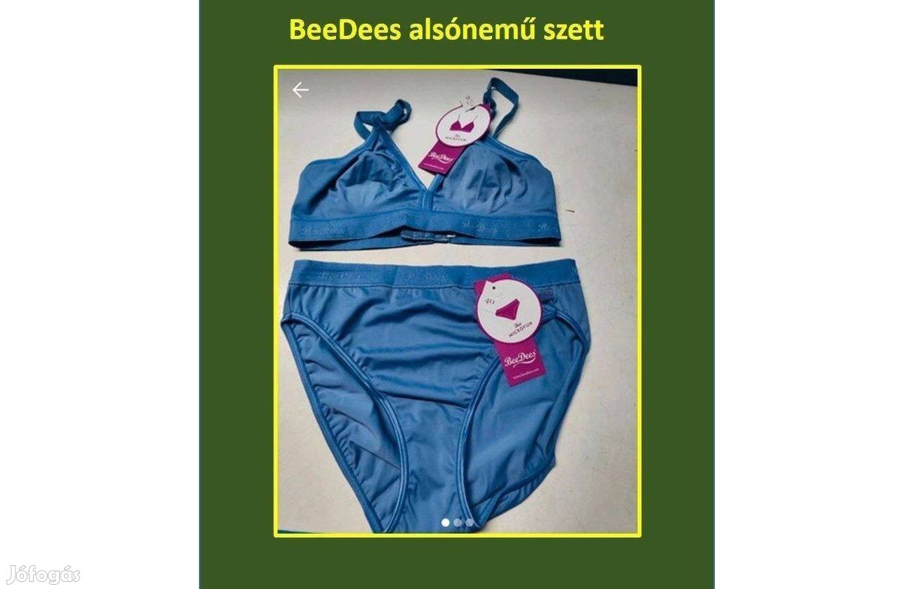 Új, Beedees fehérnemű szett (melltartó 75B, alsó 40)