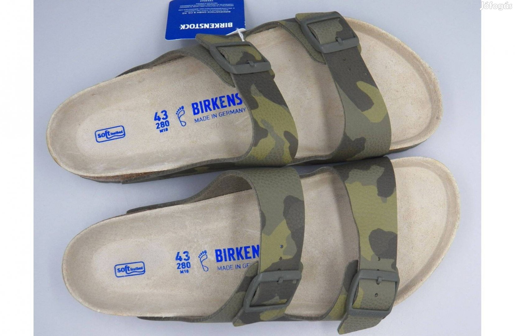 Új! Birkenstock Arizona SFB papucs, 43 -as Szélesebb változat