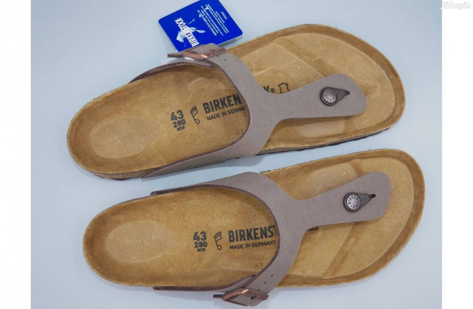 Új! Birkenstock Gizeh papucs, 43 -as Szélesebb