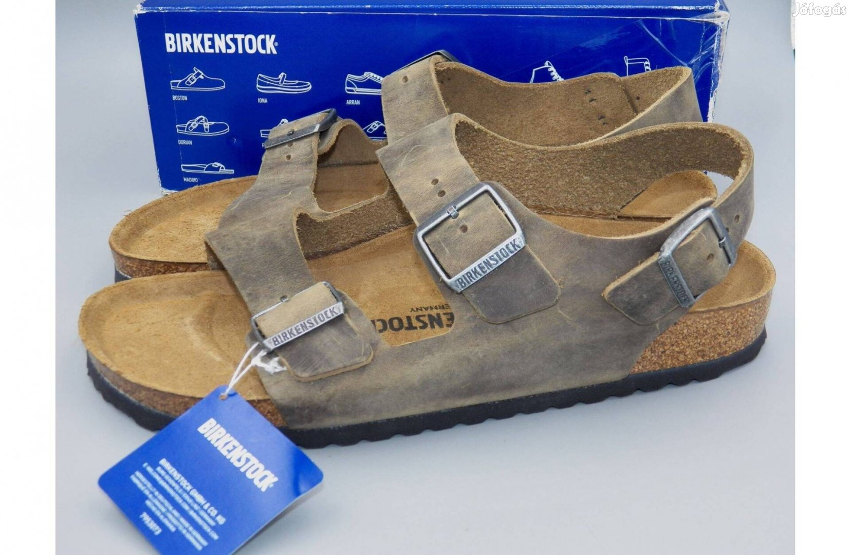 Új! Birkenstock Milano teljes bőr szandál, 44 -es Keskenyebb