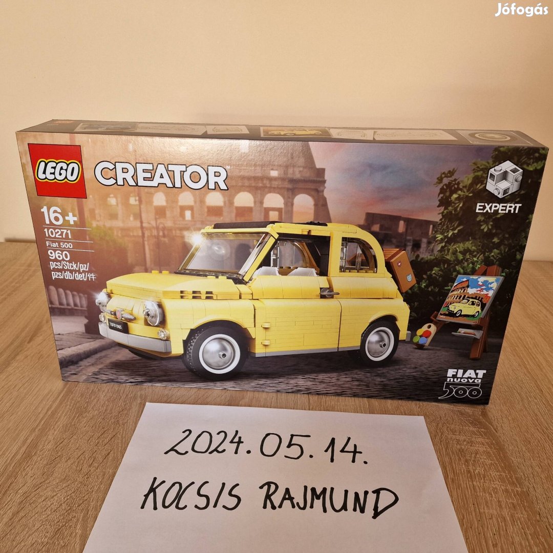 Új! Bontatlan! Fiat 500 Lego 10271 Creator expert