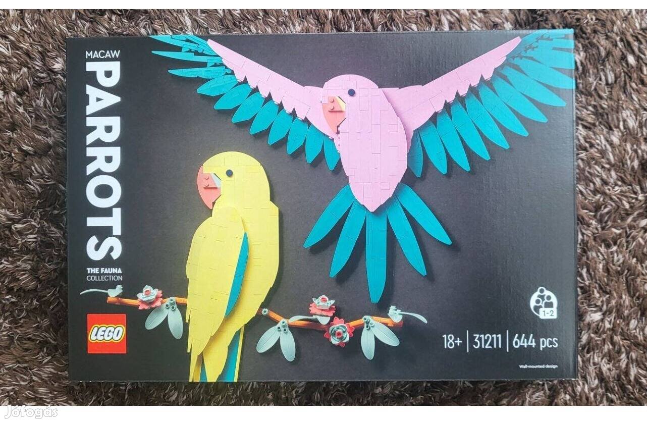 Új, Bontatlan, Hibátlan LEGO Art 31211 Faunagyűjtemény - Ara papagájok
