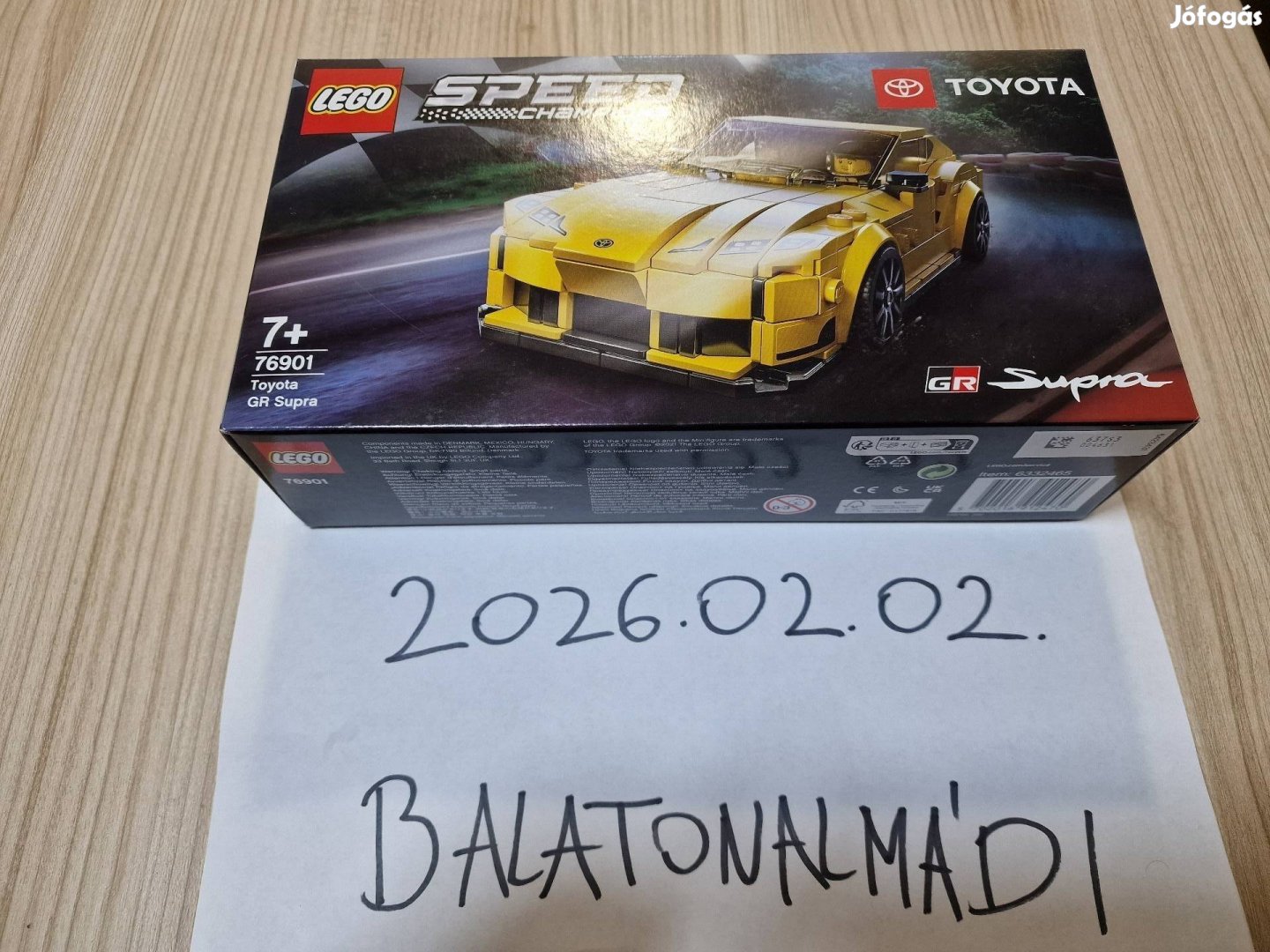 Új! Bontatlan! Lego Speed Champions 76901 Toyota GR Supra
