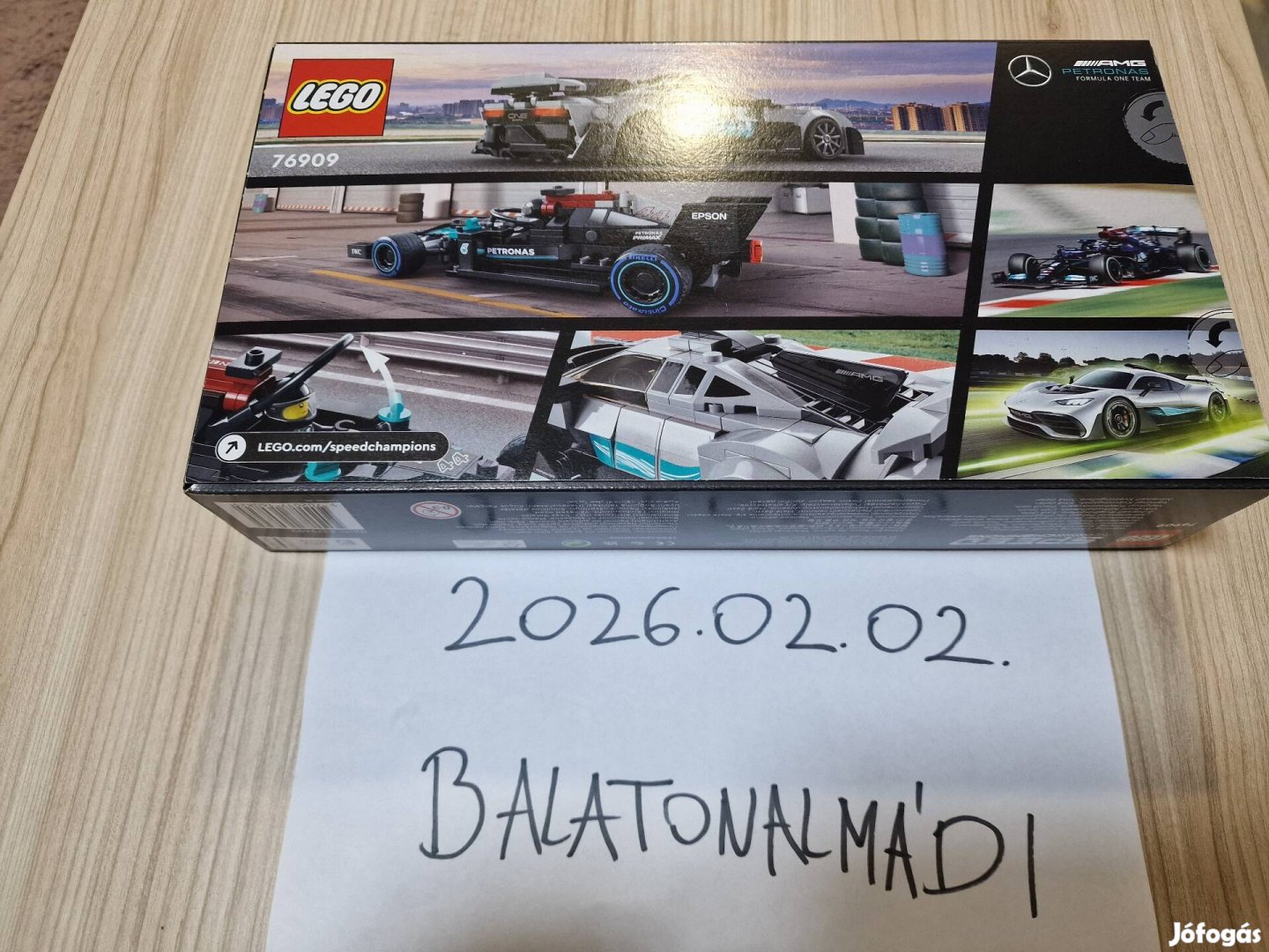 Új! Bontatlan! Lego Speed Champions 76909 Mercedes F1