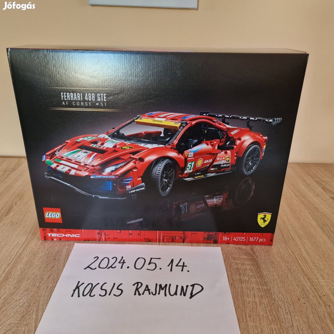 Új! Bontatlan! Lego Technic Ferrari 488 GTE 42125