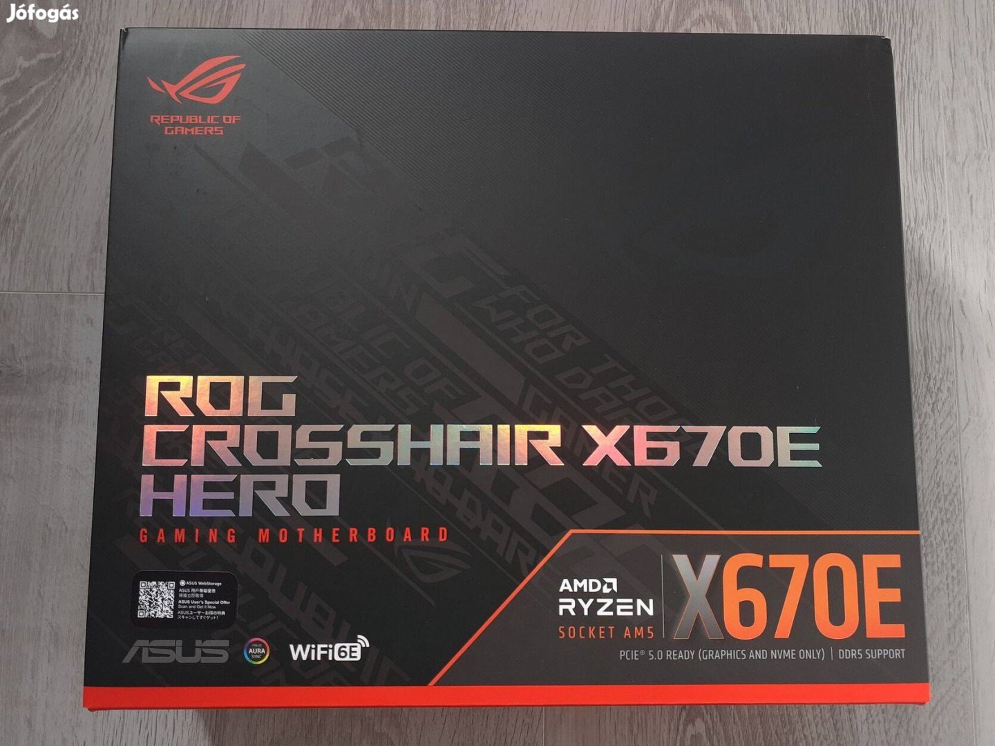 Új, Bontatlan - Asus ROG Crosshair X670E HERO - 3 év Aqua garancia!