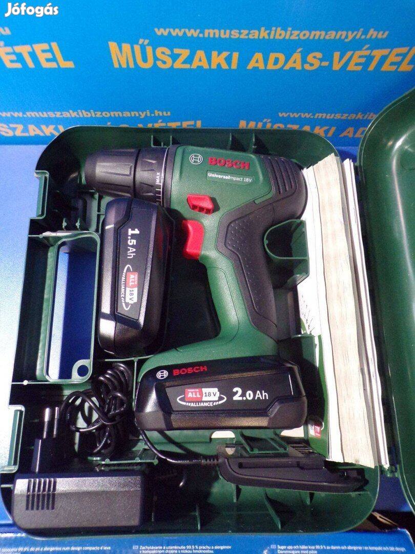 Új! Bosch Universal Drill18V behajtó jótállással Tartozékok: 1db