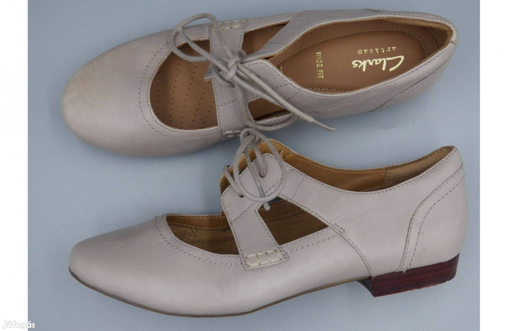 Új! Clarks kívül-belül bőr elegáns félcipő, 37,5 -ös