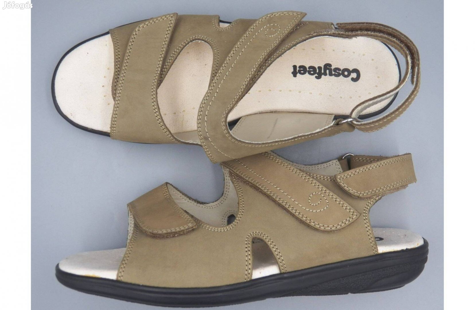 Új! Cosyfeet extra bő, széles fazonú bőr szandál, 41 -es méretre