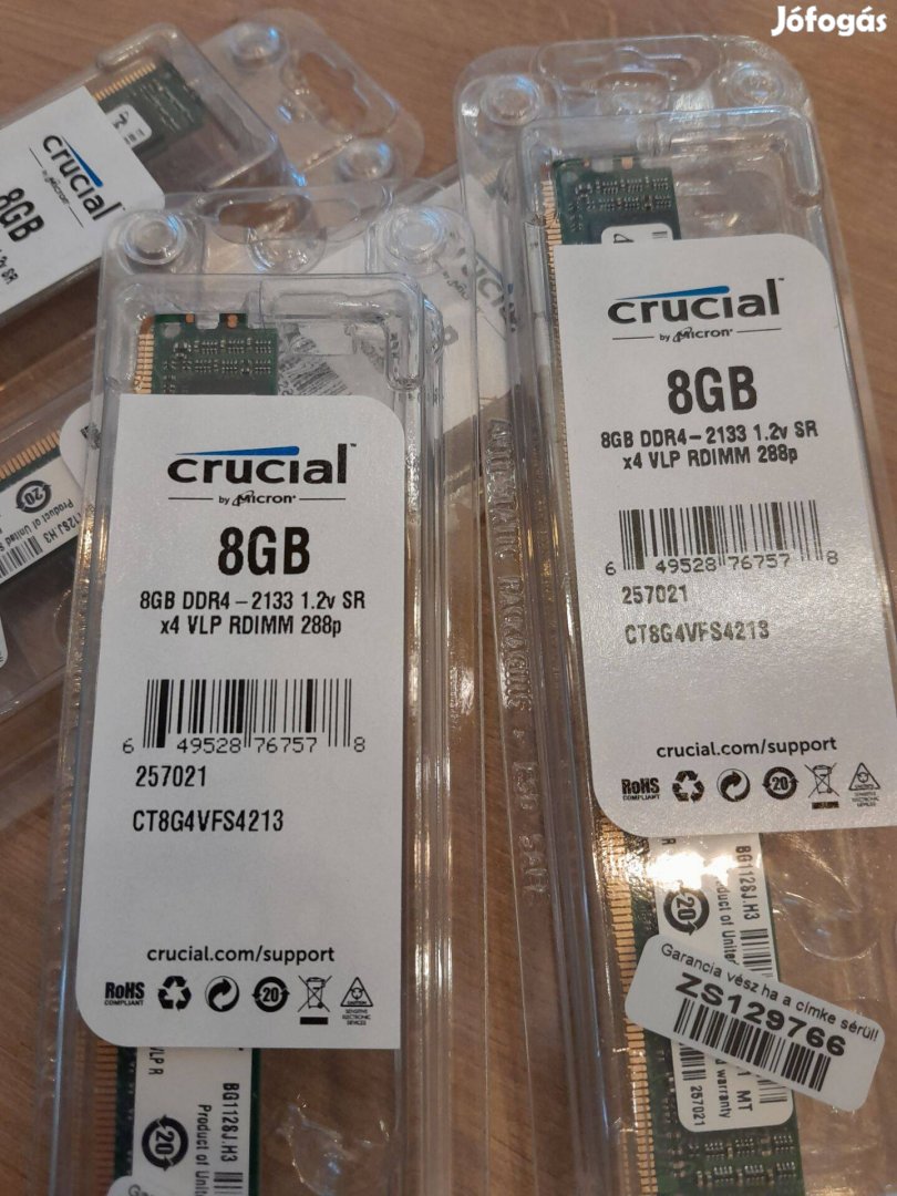 Új! Crucial 8GB DDR4 2133MHz CT8G4VFS4213