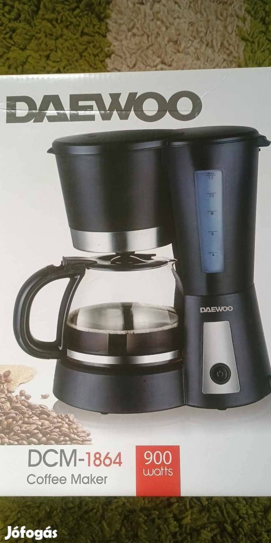 Új! Daewoo kávéfőző, DCM-1864, 900 W-os, vadonatúj eladó