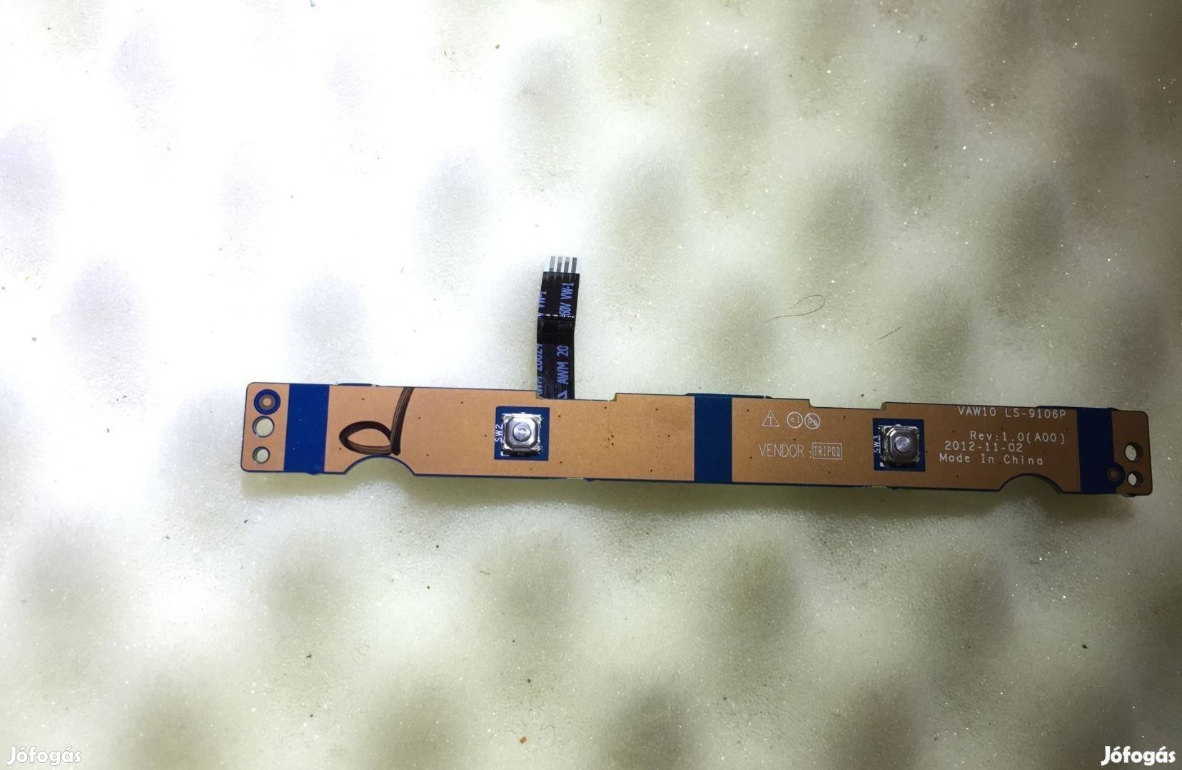 Új! Dell Inspiron 3737 Touchpad Gombok Bontott VAW10 LS-9106P
