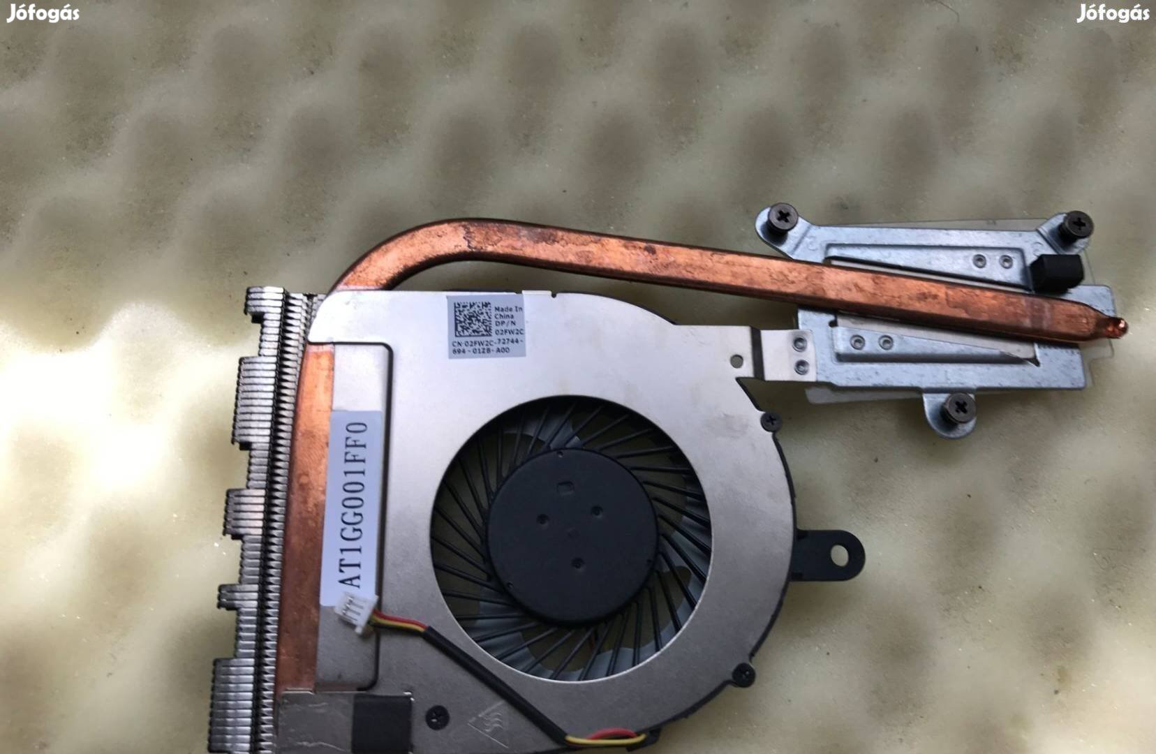 Új! Dell Inspiron 5559 Heatsink Ventilátor UMA 2FW2C 02FW2C DFS541105F
