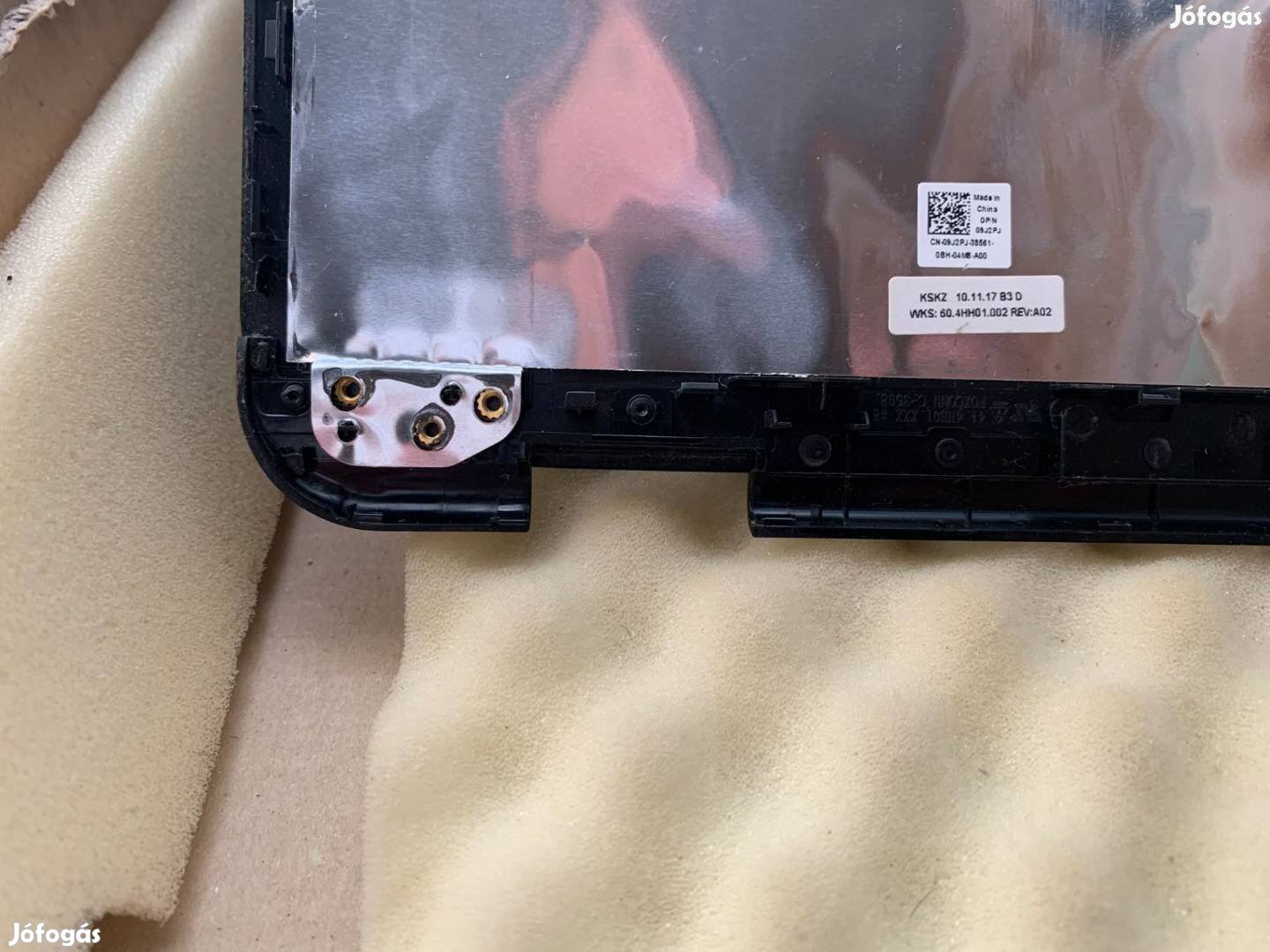 Új! Dell Inspiron N5010 M5010 fedlap fekete bontott 9J2PJ 09J2PJ