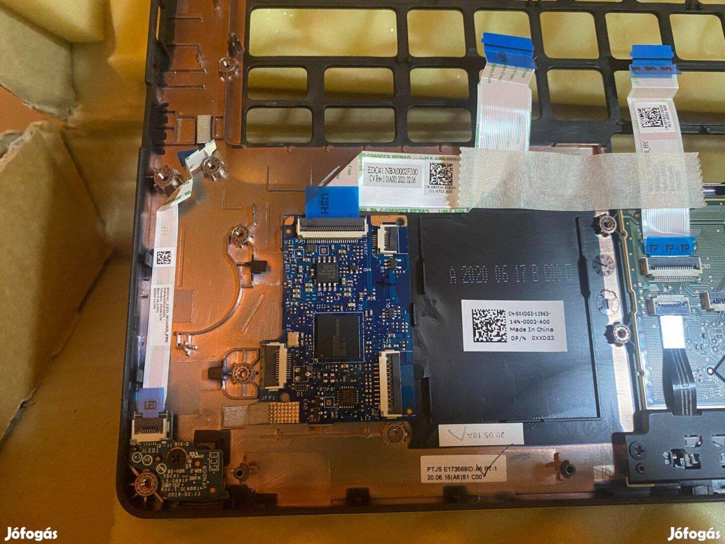 Új! Dell Latitude 5400 palmrest touchpad burkolat EU trackpointos Xxdg