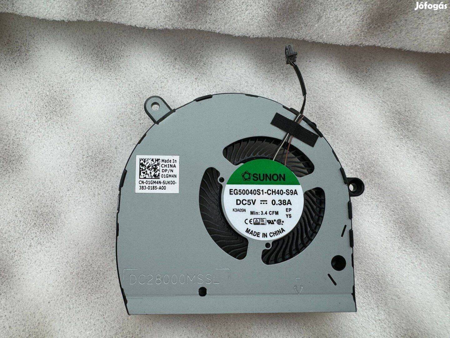Új! Dell Latitude 5500 Precision 3450 ventilátor fan DC28000Mssl 1GM4N