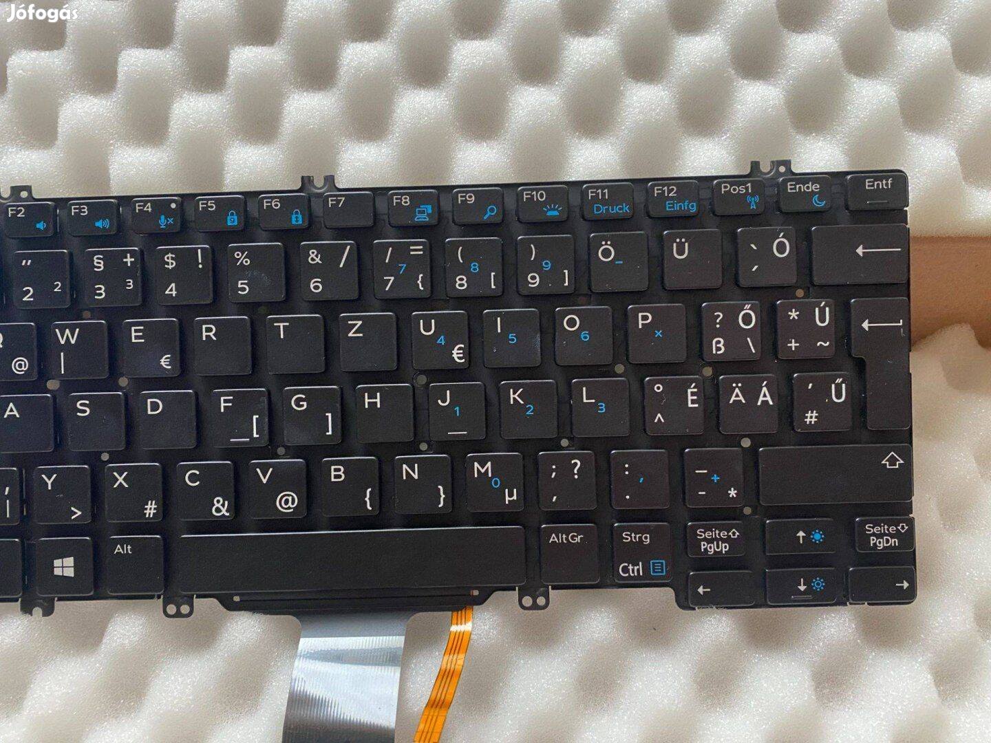 Új! Dell Latitude 7280 7290 5290 7390 németbillentyű világít magyar 2T