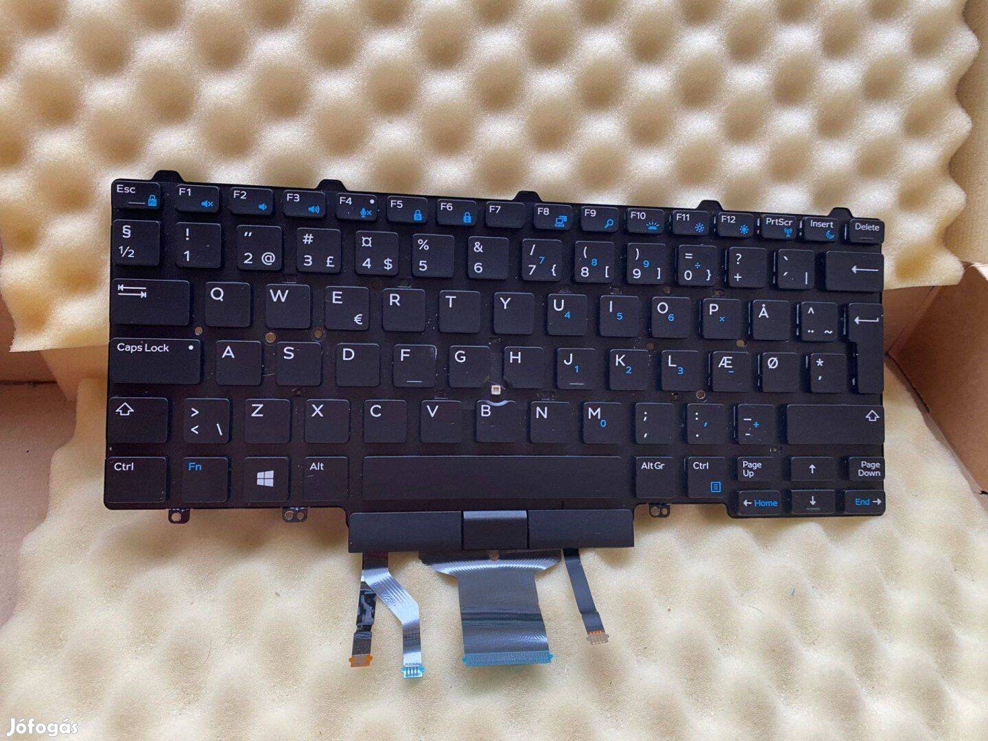 Új! Dell Latitude 7480 5480 7470 5470 7490 5490 dán billentyűzet W24RK