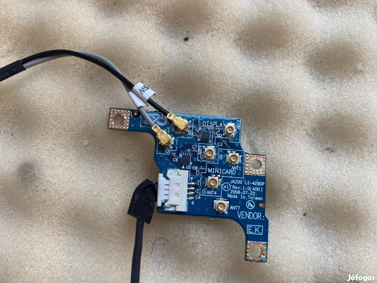 Új! Dell Latitude E4200 radio switch board bontott kábellel LS-429DP Y