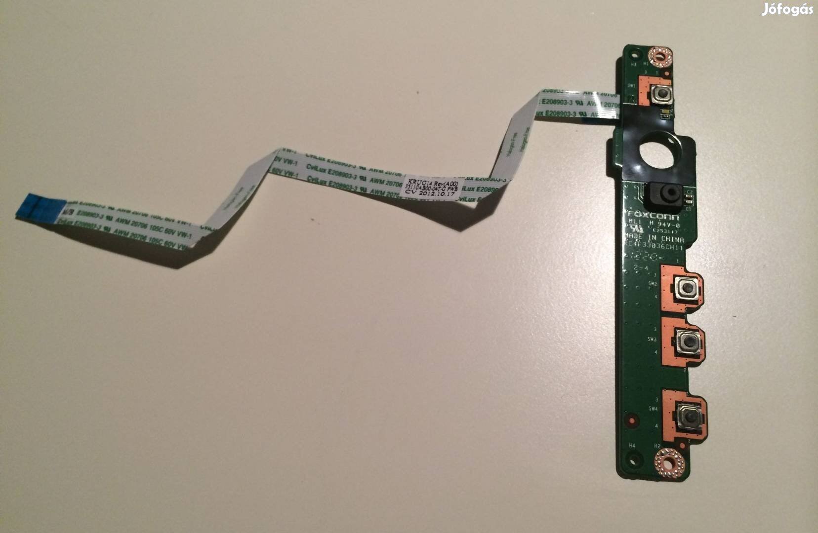 Új! Dell Latitude E5420 Bekapcsoló Gomb Panel E5420 Power Button Board