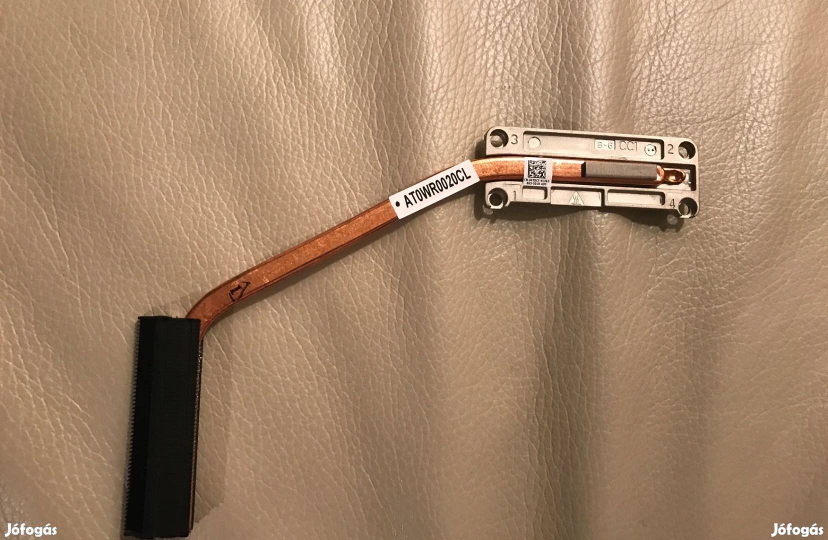 Új! Dell Latitude E5550 Heatsink Hűtőborda Hűtés Heatpipe 4Tdcf Új 04T