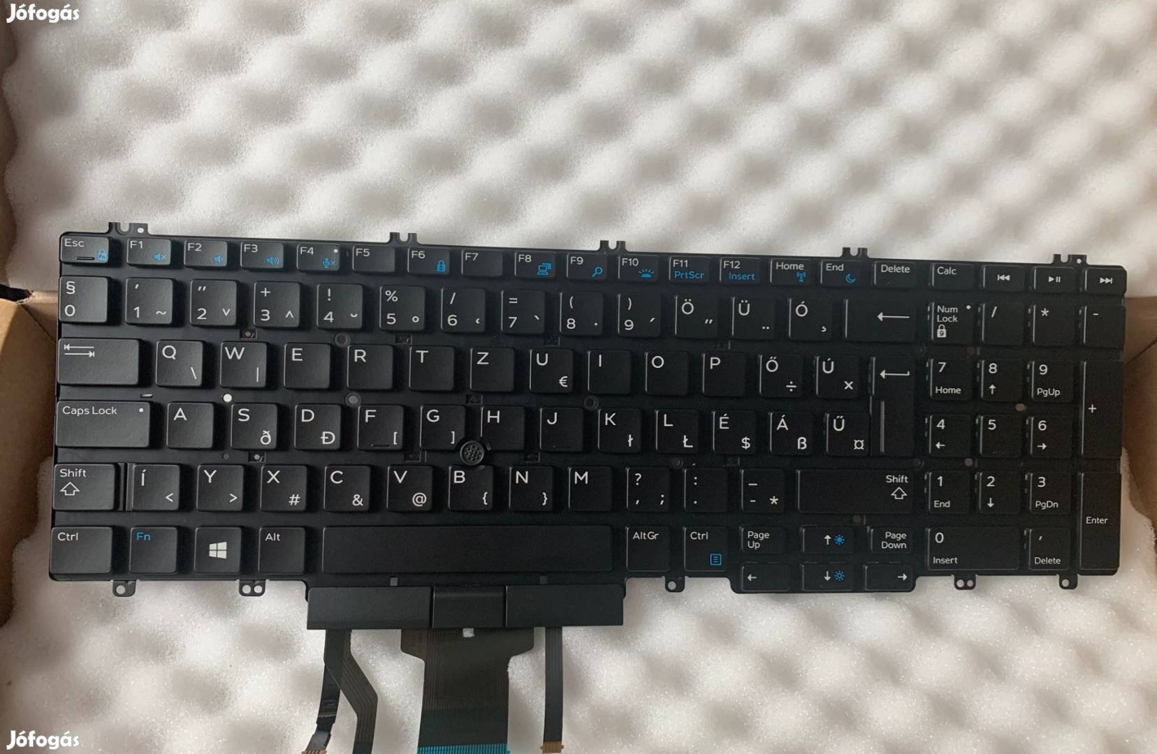 Új! Dell Precision 7730 világítós magyar billentyűzet Preicision7530 P