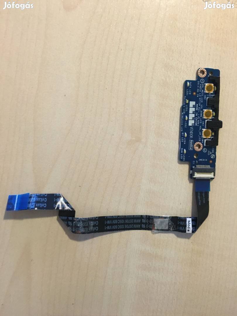 Új! Dell Precision M4800 Media Gomb Bontott LS-9773P Nbx00012A00