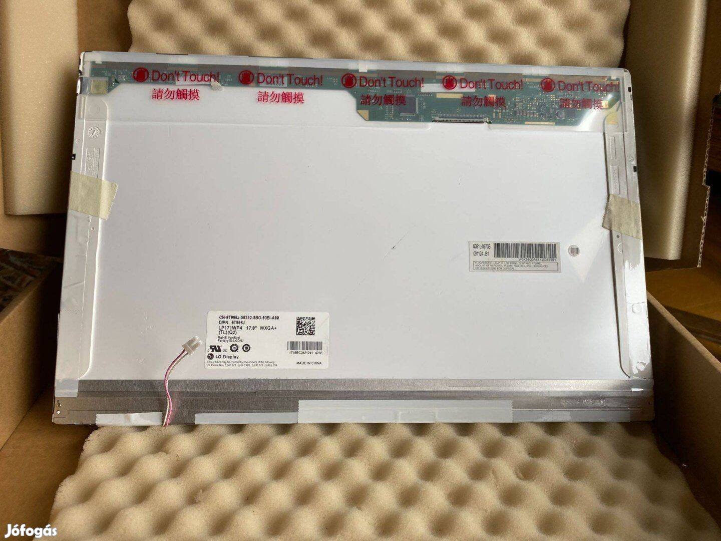 Új! Dell Stidio 1735 1737 Vostro 1720 lcd kijelző Wxga+ LP171WP4 T996J