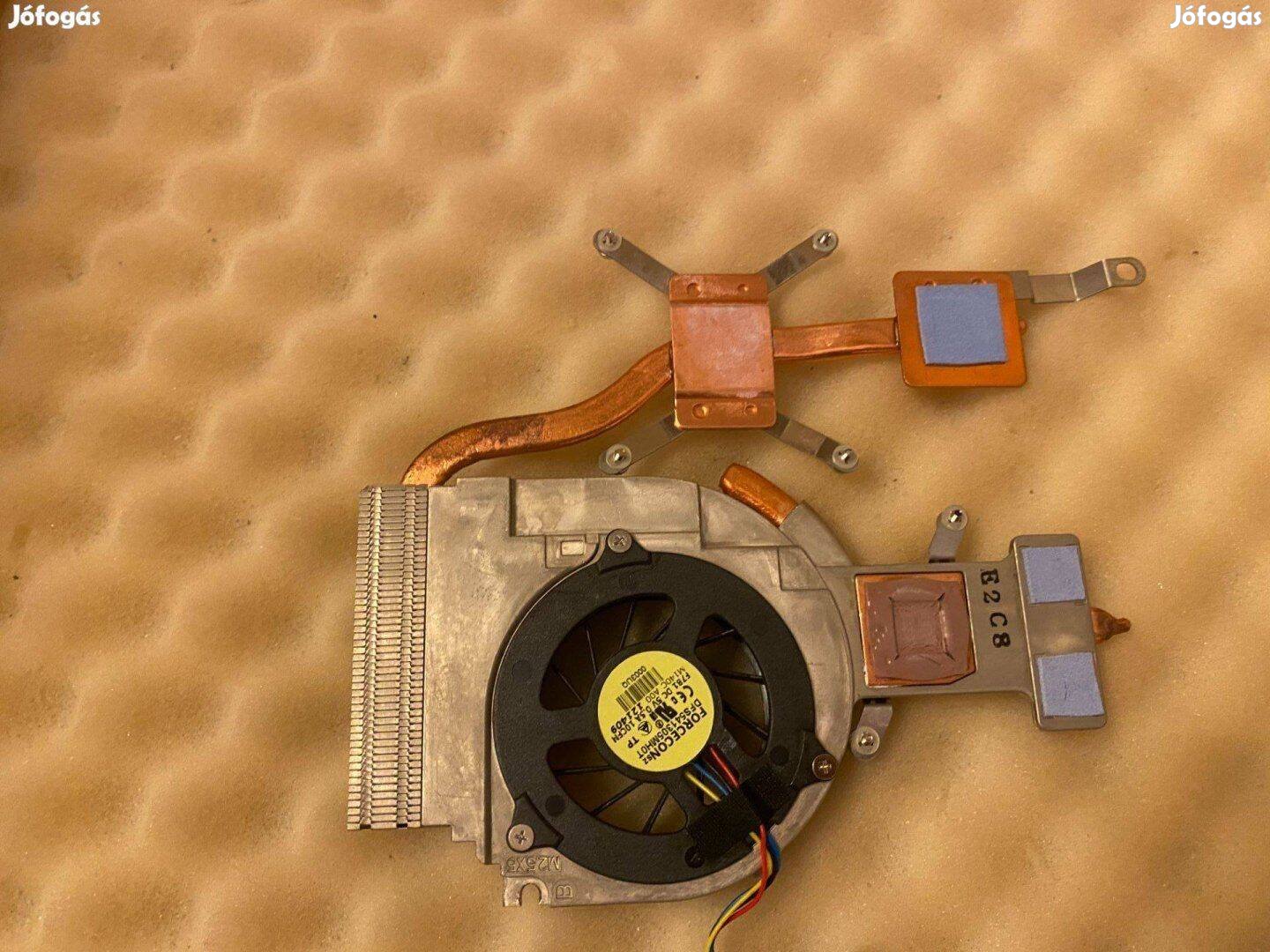 Új! Dell Studio 1555 heatsink ventilátor fan discrete bontott Y140J 0Y