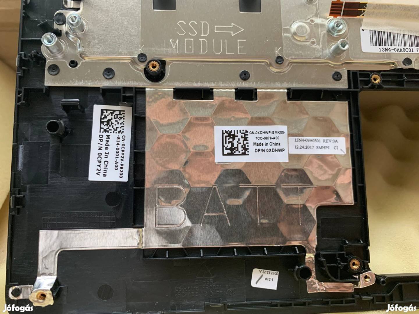 Új! Dell Vostro 5370 magyar világítós billentyűzet palmrest Xdhwp Cpy2