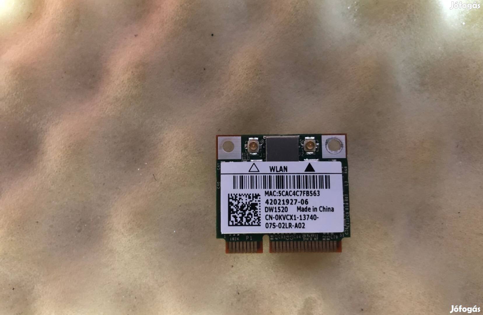 Új! Dell wifi kártya wlan kártya wifi kértya DW1520 Kvcx1 BCM943224HMS