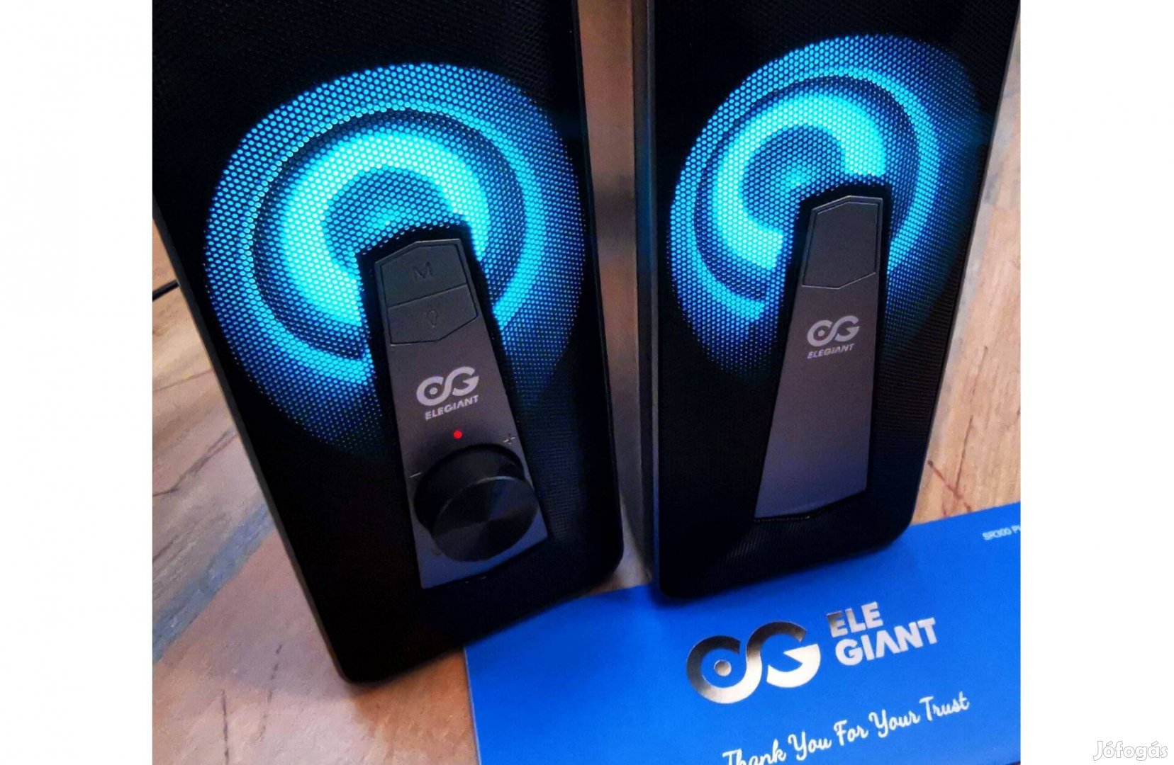 Új, Elegiant SR300 PLUS PC hangszórók RGB fényekkel