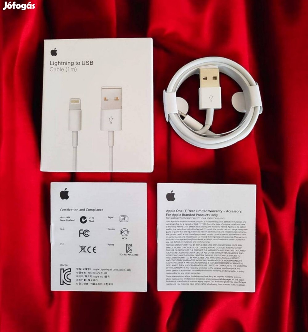 Új! Eredeti! Apple USB lightning kábel usb iphone töltőkábel töltő